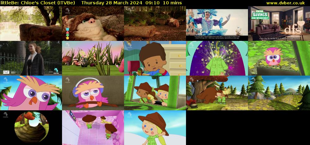 littleBe: Chloe's Closet (ITVBe) Thursday 28 March 2024 09:10 - 09:20