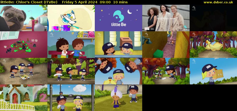 littleBe: Chloe's Closet (ITVBe) Friday 5 April 2024 09:00 - 09:10
