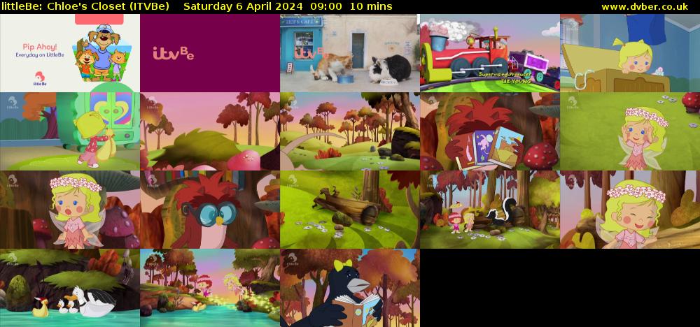 littleBe: Chloe's Closet (ITVBe) Saturday 6 April 2024 09:00 - 09:10