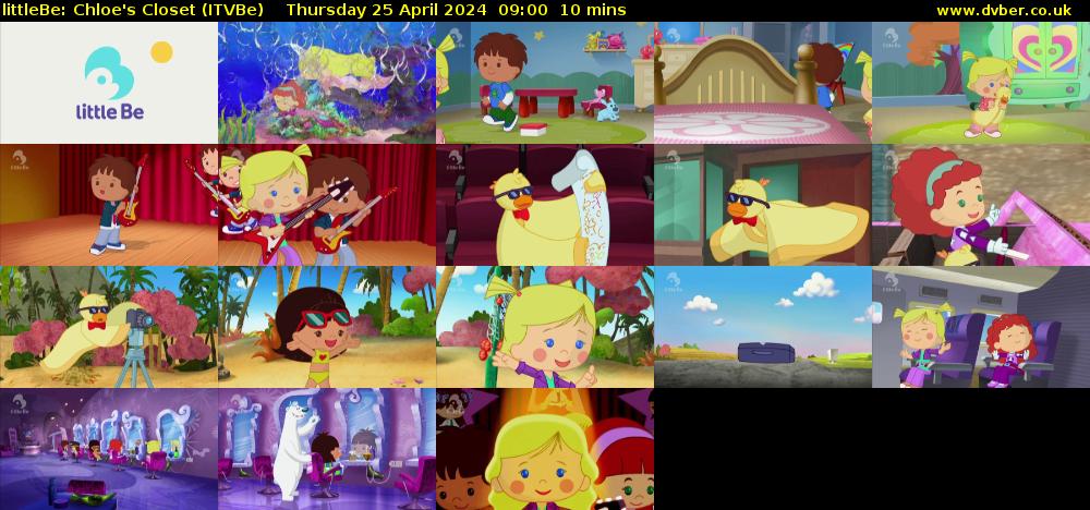 littleBe: Chloe's Closet (ITVBe) Thursday 25 April 2024 09:00 - 09:10