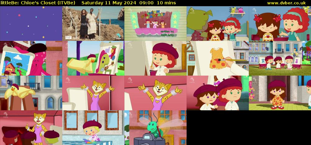 littleBe: Chloe's Closet (ITVBe) Saturday 11 May 2024 09:00 - 09:10