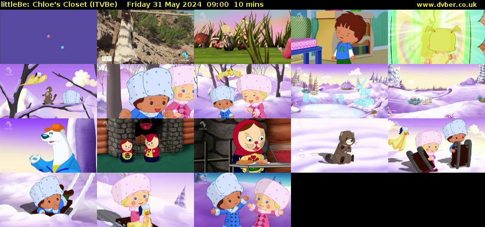 littleBe: Chloe's Closet (ITVBe) Friday 31 May 2024 09:00 - 09:10