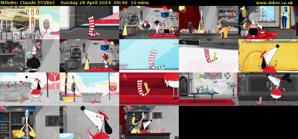 littleBe: Claude (ITVBe) Sunday 28 April 2024 09:40 - 09:50