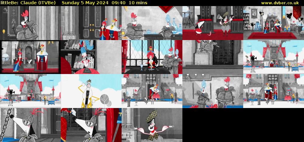 littleBe: Claude (ITVBe) Sunday 5 May 2024 09:40 - 09:50