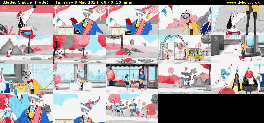 littleBe: Claude (ITVBe) Thursday 9 May 2024 09:40 - 09:50