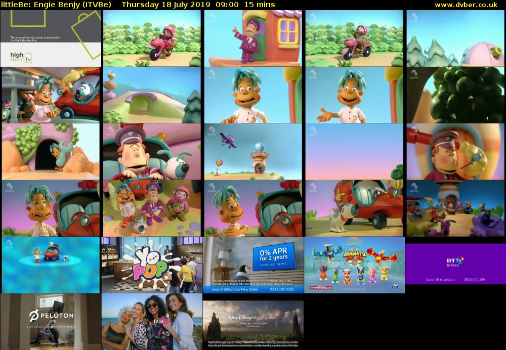 littleBe: Engie Benjy (ITVBe) Thursday 18 July 2019 09:00 - 09:15