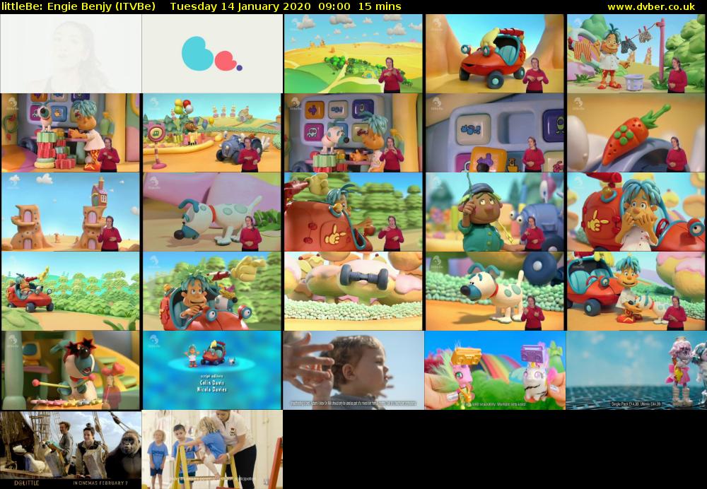 littleBe: Engie Benjy (ITVBe) Tuesday 14 January 2020 09:00 - 09:15