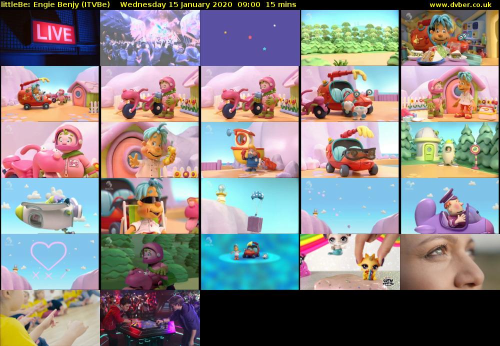 littleBe: Engie Benjy (ITVBe) Wednesday 15 January 2020 09:00 - 09:15