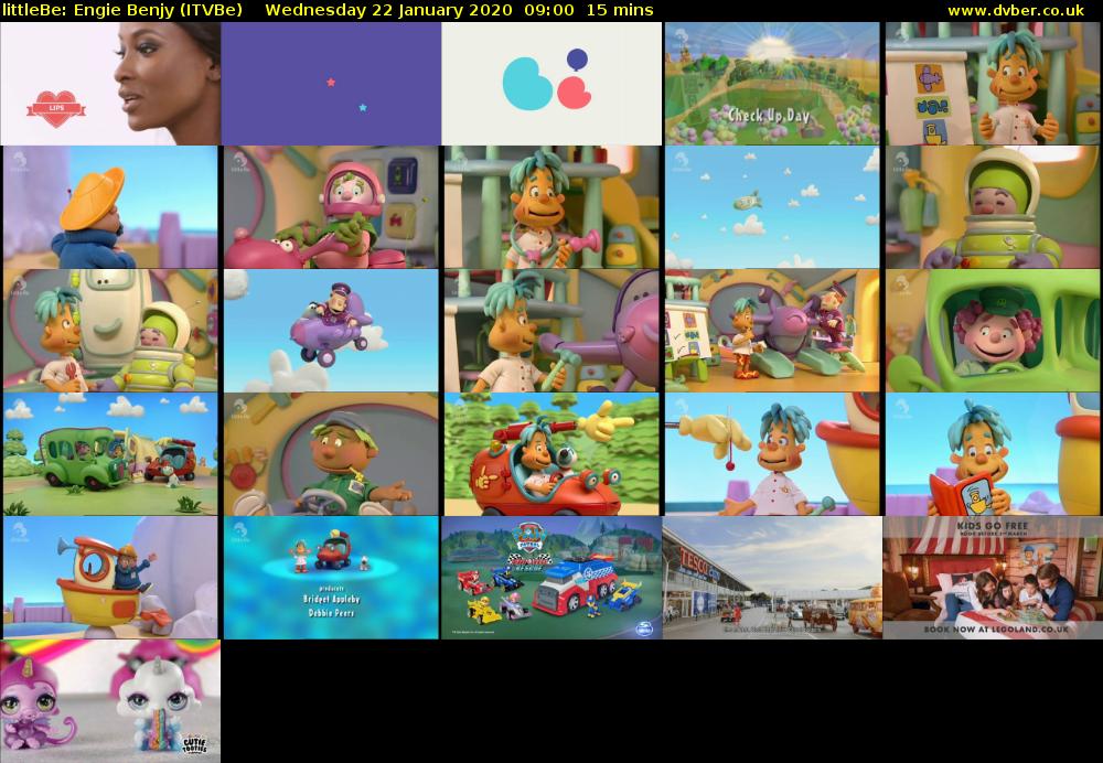 littleBe: Engie Benjy (ITVBe) Wednesday 22 January 2020 09:00 - 09:15
