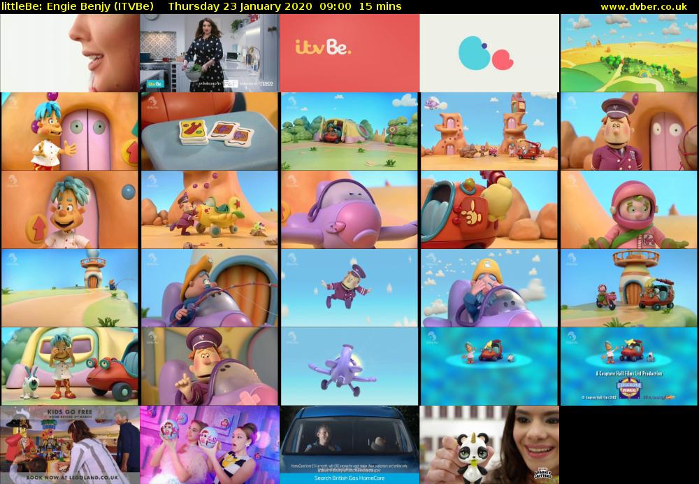 littleBe: Engie Benjy (ITVBe) Thursday 23 January 2020 09:00 - 09:15