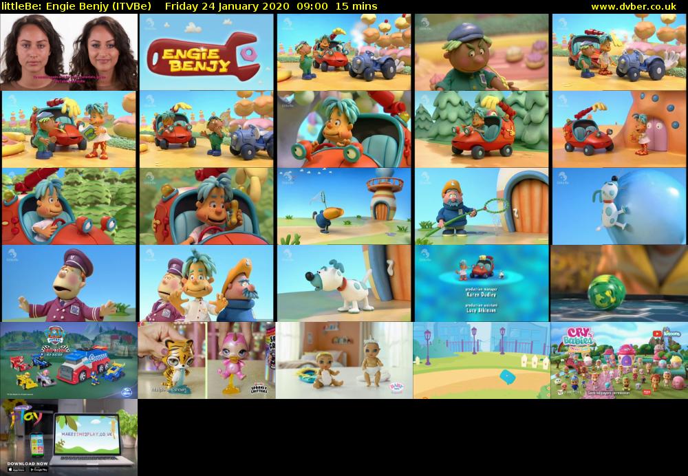 littleBe: Engie Benjy (ITVBe) Friday 24 January 2020 09:00 - 09:15