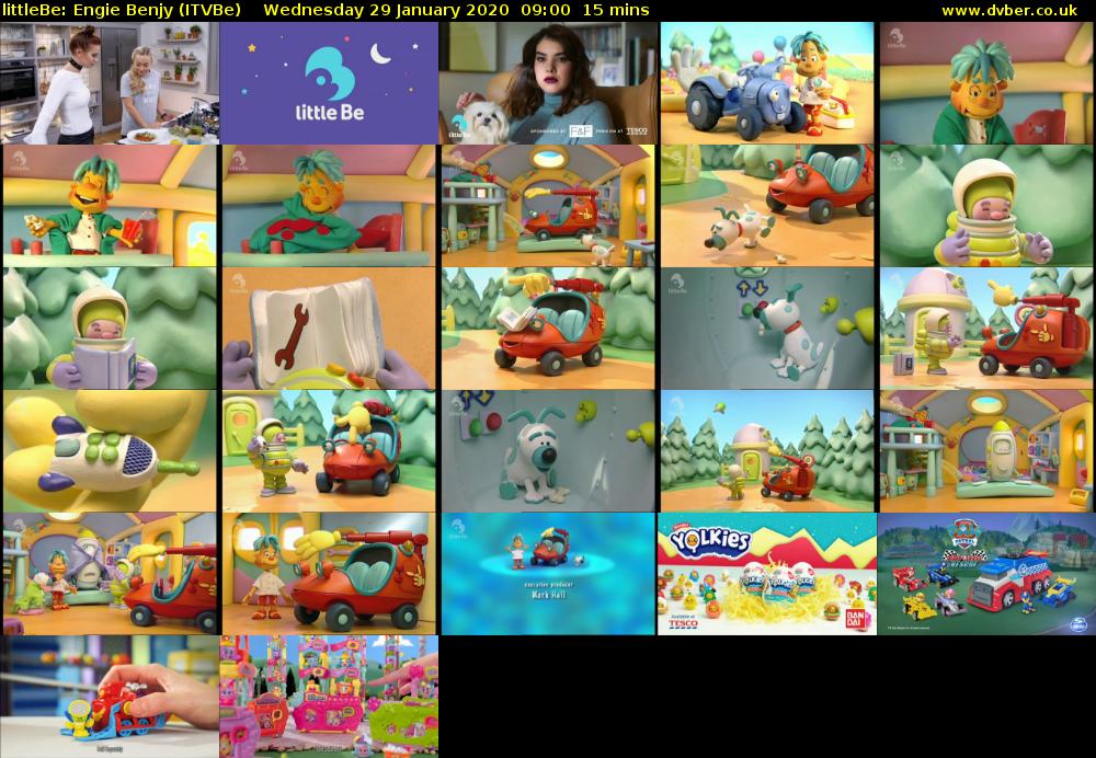 littleBe: Engie Benjy (ITVBe) Wednesday 29 January 2020 09:00 - 09:15