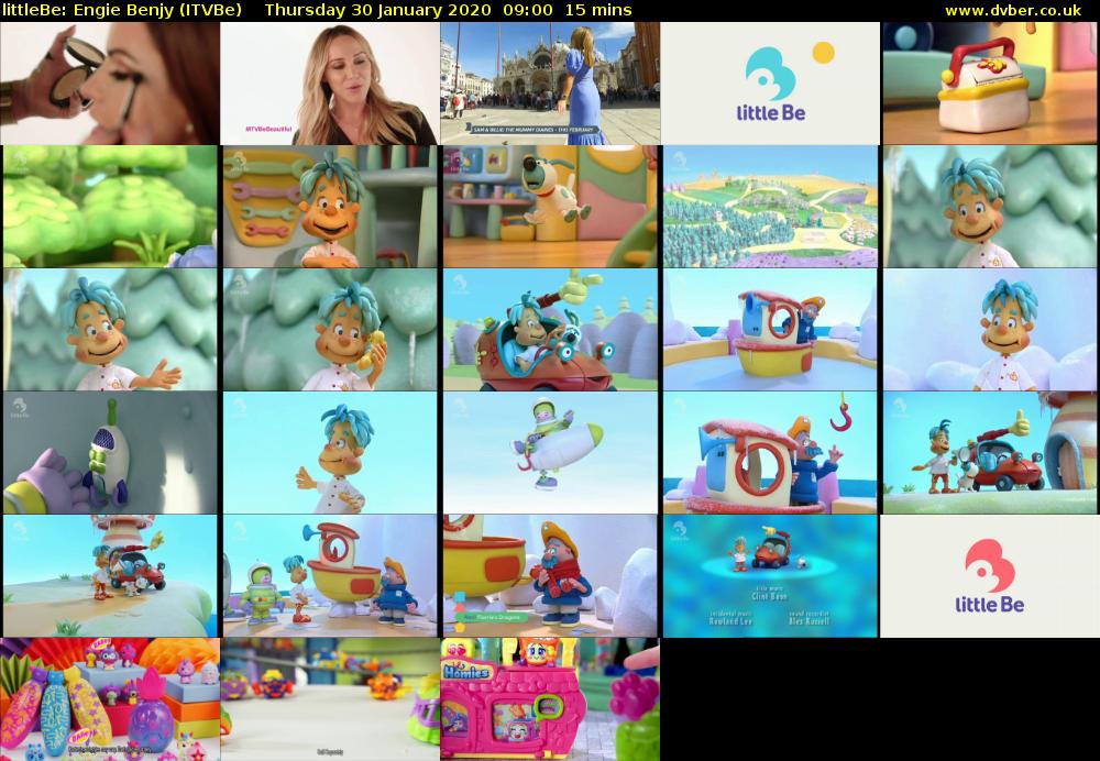 littleBe: Engie Benjy (ITVBe) Thursday 30 January 2020 09:00 - 09:15