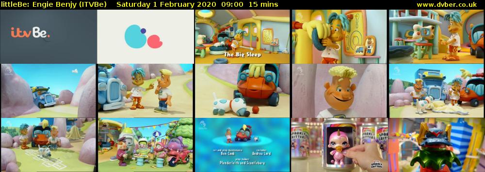 littleBe: Engie Benjy (ITVBe) Saturday 1 February 2020 09:00 - 09:15