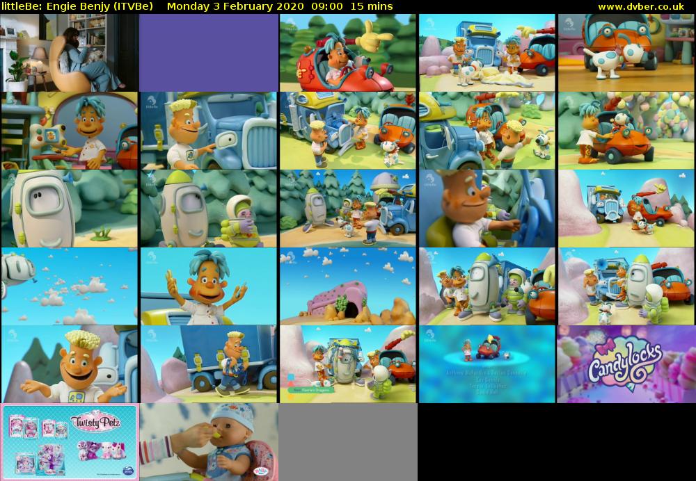 littleBe: Engie Benjy (ITVBe) Monday 3 February 2020 09:00 - 09:15