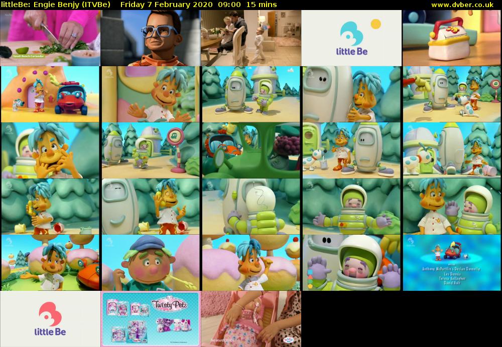 littleBe: Engie Benjy (ITVBe) Friday 7 February 2020 09:00 - 09:15