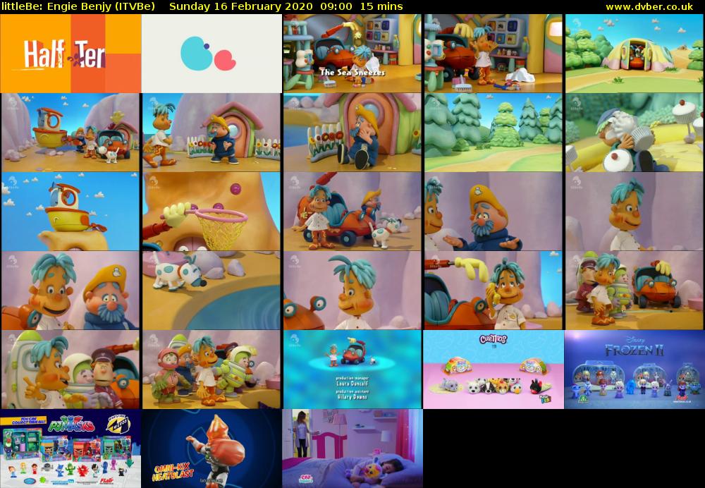 littleBe: Engie Benjy (ITVBe) Sunday 16 February 2020 09:00 - 09:15