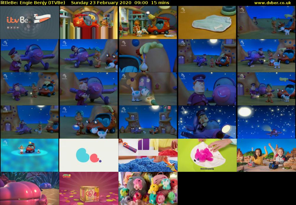 littleBe: Engie Benjy (ITVBe) Sunday 23 February 2020 09:00 - 09:15