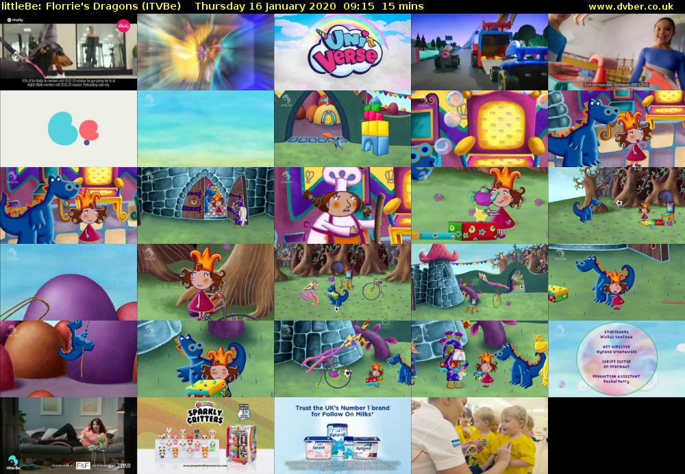 littleBe: Florrie's Dragons (ITVBe) Thursday 16 January 2020 09:15 - 09:30