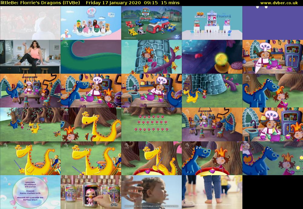 littleBe: Florrie's Dragons (ITVBe) Friday 17 January 2020 09:15 - 09:30