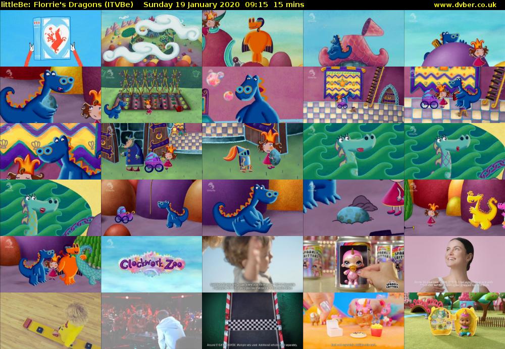 littleBe: Florrie's Dragons (ITVBe) Sunday 19 January 2020 09:15 - 09:30