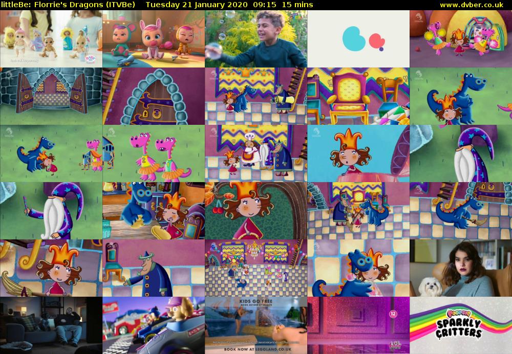 littleBe: Florrie's Dragons (ITVBe) Tuesday 21 January 2020 09:15 - 09:30