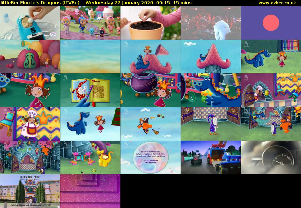 littleBe: Florrie's Dragons (ITVBe) Wednesday 22 January 2020 09:15 - 09:30