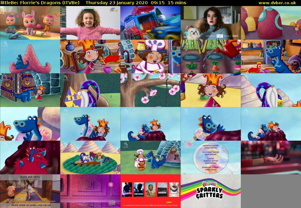 littleBe: Florrie's Dragons (ITVBe) Thursday 23 January 2020 09:15 - 09:30