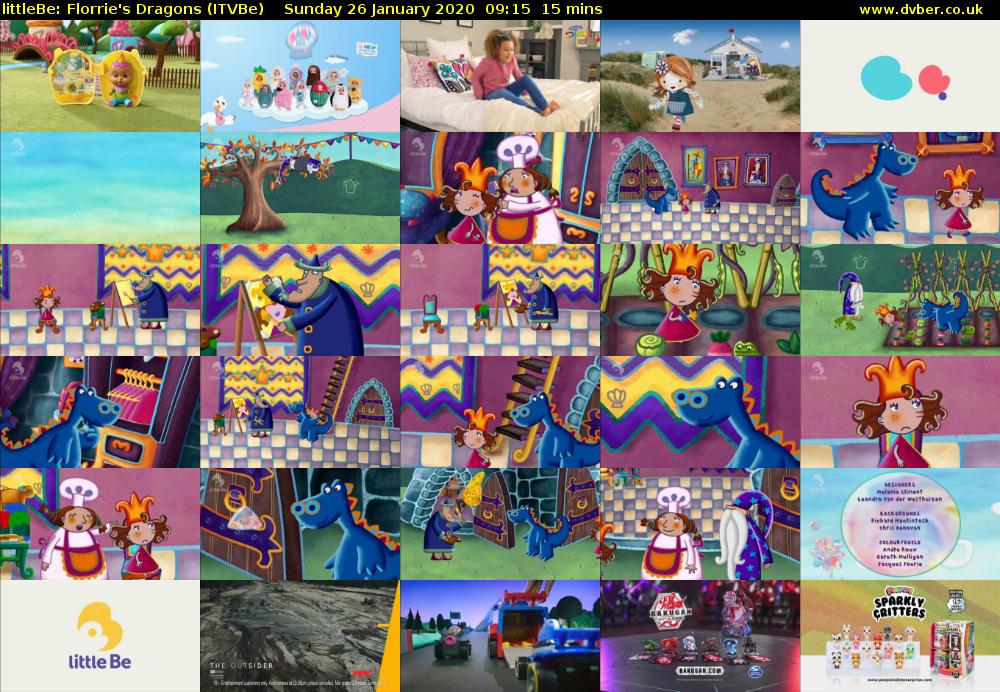 littleBe: Florrie's Dragons (ITVBe) Sunday 26 January 2020 09:15 - 09:30