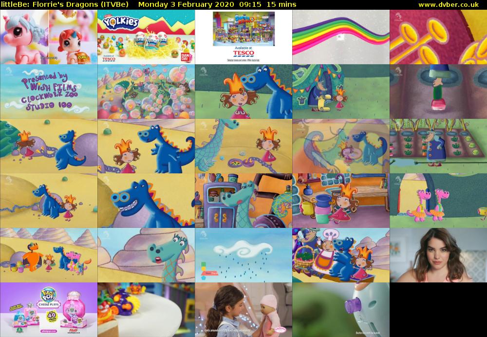 littleBe: Florrie's Dragons (ITVBe) Monday 3 February 2020 09:15 - 09:30