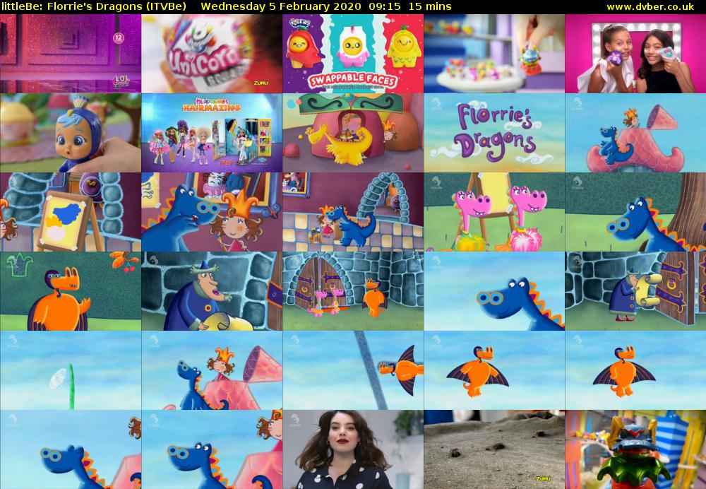 littleBe: Florrie's Dragons (ITVBe) Wednesday 5 February 2020 09:15 - 09:30