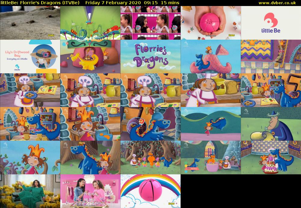 littleBe: Florrie's Dragons (ITVBe) Friday 7 February 2020 09:15 - 09:30