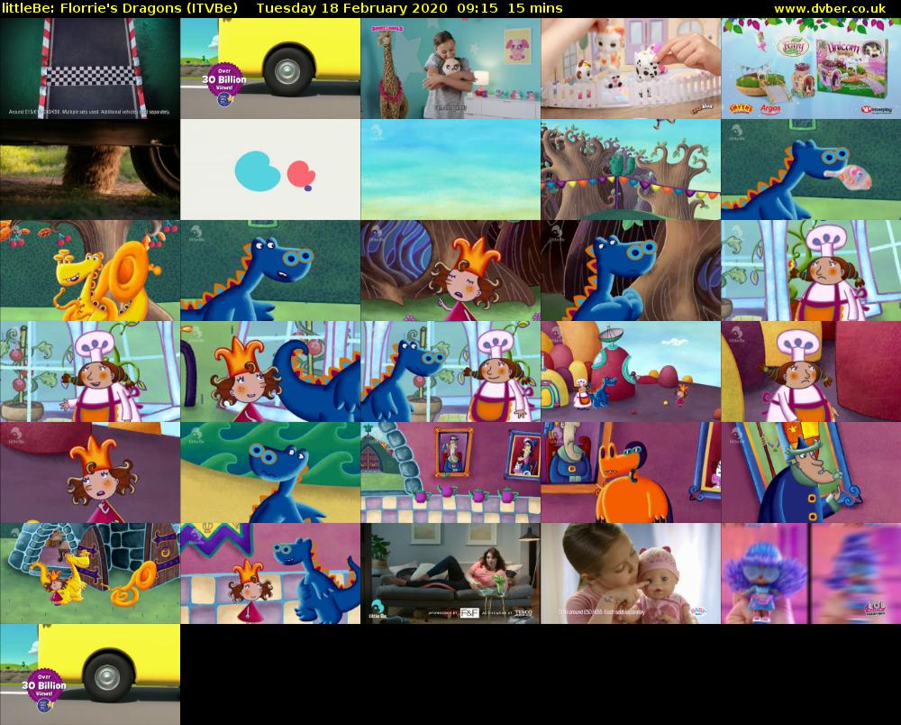 littleBe: Florrie's Dragons (ITVBe) Tuesday 18 February 2020 09:15 - 09:30
