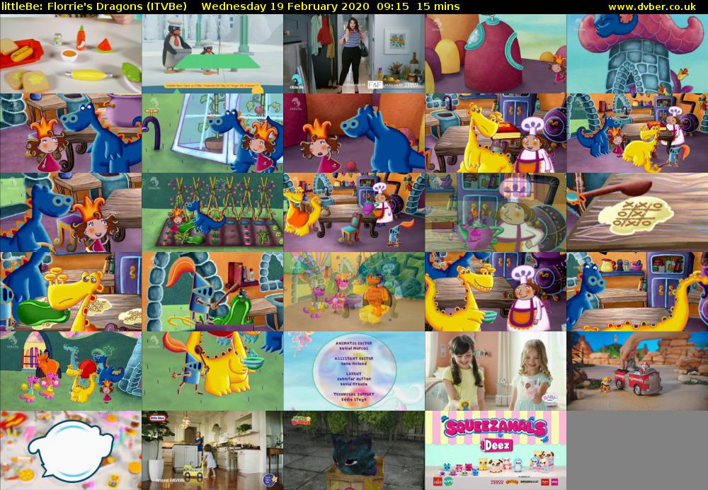 littleBe: Florrie's Dragons (ITVBe) Wednesday 19 February 2020 09:15 - 09:30