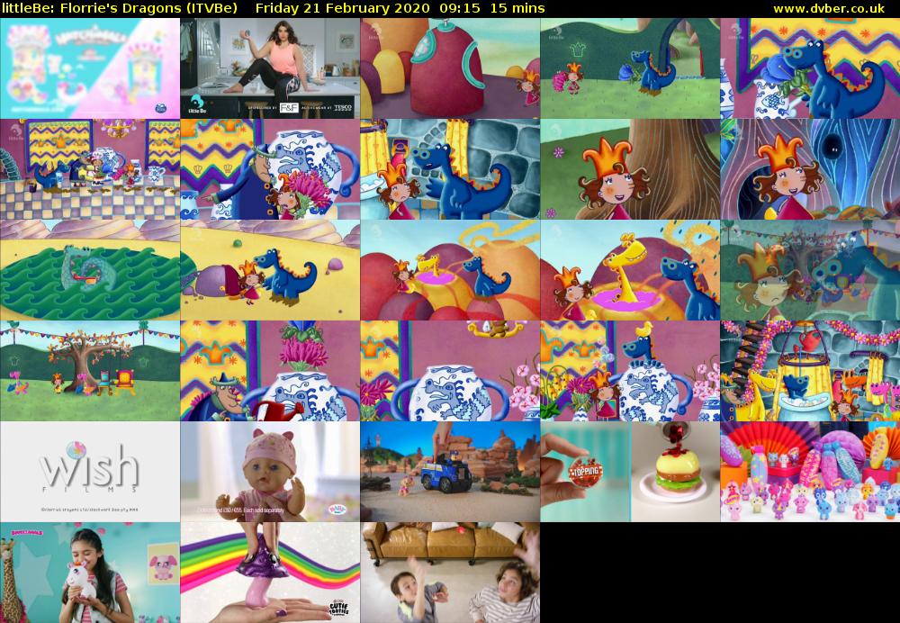 littleBe: Florrie's Dragons (ITVBe) Friday 21 February 2020 09:15 - 09:30