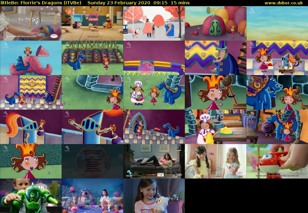 littleBe: Florrie's Dragons (ITVBe) Sunday 23 February 2020 09:15 - 09:30