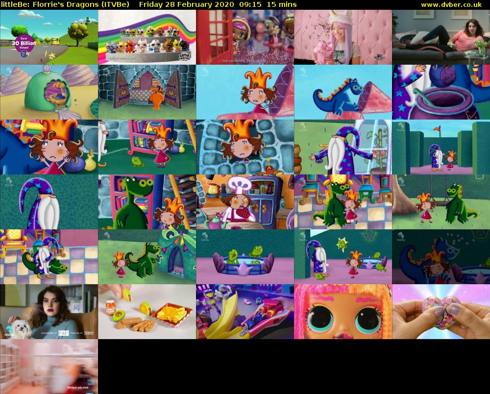 littleBe: Florrie's Dragons (ITVBe) Friday 28 February 2020 09:15 - 09:30
