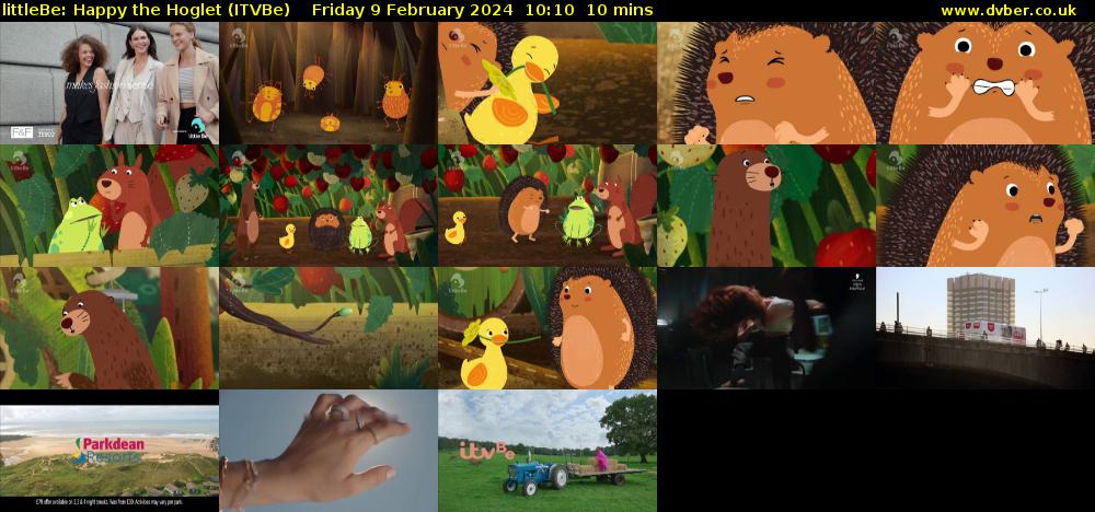littleBe: Happy the Hoglet (ITVBe) Friday 9 February 2024 10:10 - 10:20
