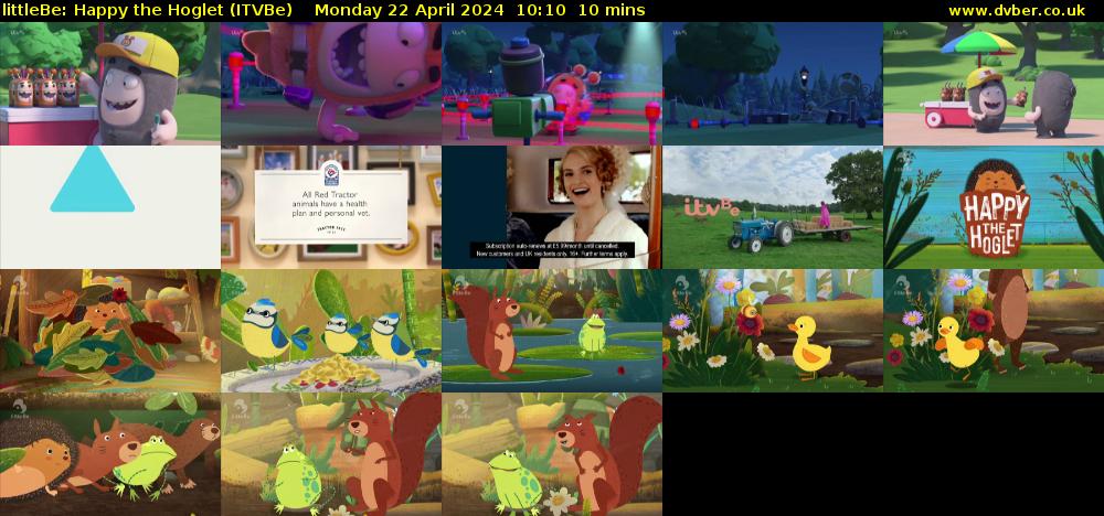 littleBe: Happy the Hoglet (ITVBe) Monday 22 April 2024 10:10 - 10:20