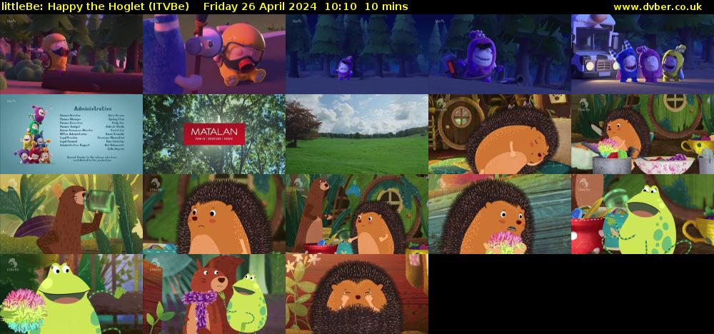 littleBe: Happy the Hoglet (ITVBe) Friday 26 April 2024 10:10 - 10:20