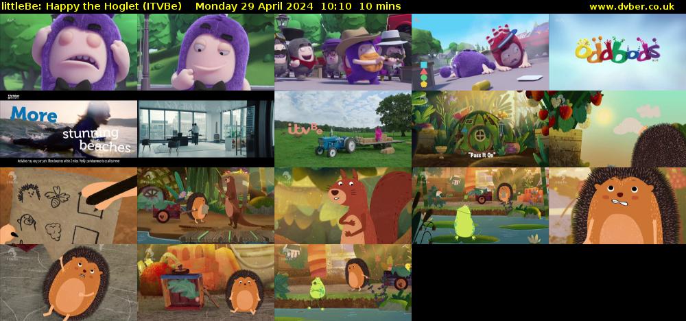 littleBe: Happy the Hoglet (ITVBe) Monday 29 April 2024 10:10 - 10:20