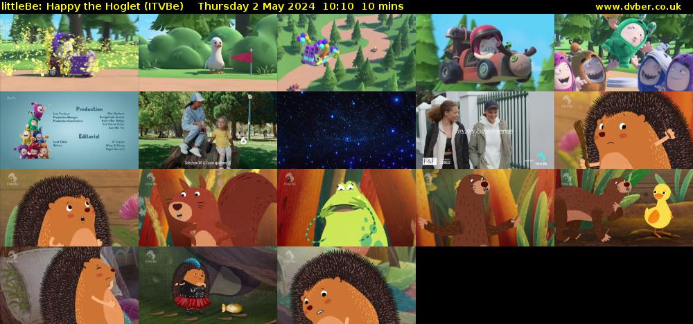 littleBe: Happy the Hoglet (ITVBe) Thursday 2 May 2024 10:10 - 10:20