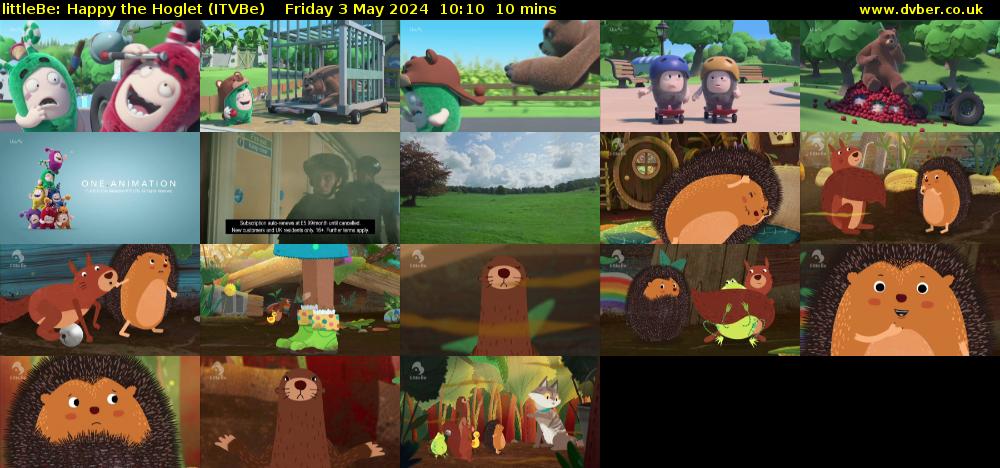 littleBe: Happy the Hoglet (ITVBe) Friday 3 May 2024 10:10 - 10:20