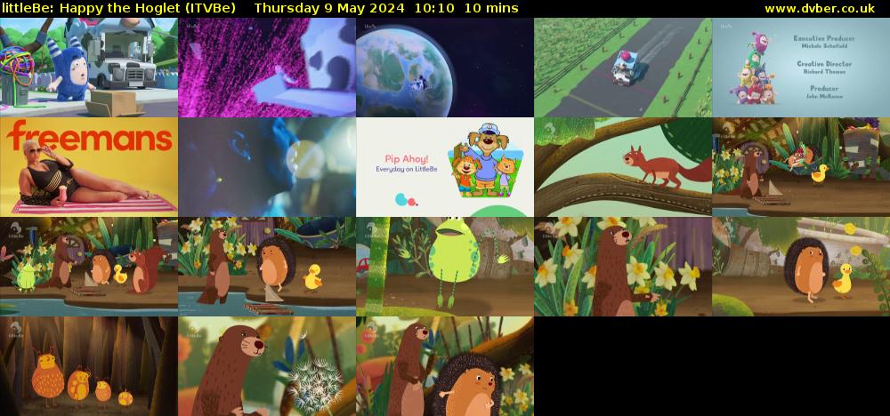 littleBe: Happy the Hoglet (ITVBe) Thursday 9 May 2024 10:10 - 10:20