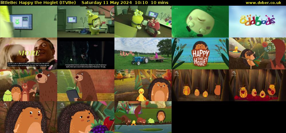 littleBe: Happy the Hoglet (ITVBe) Saturday 11 May 2024 10:10 - 10:20