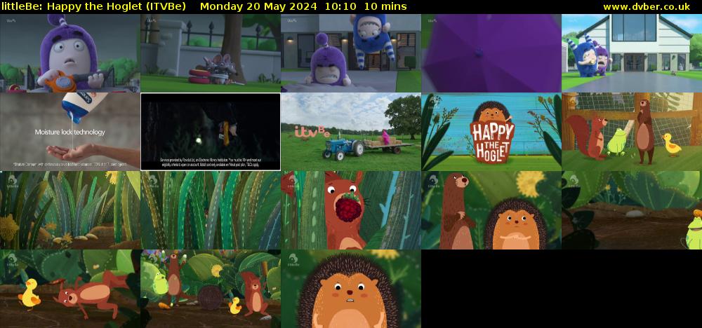 littleBe: Happy the Hoglet (ITVBe) Monday 20 May 2024 10:10 - 10:20