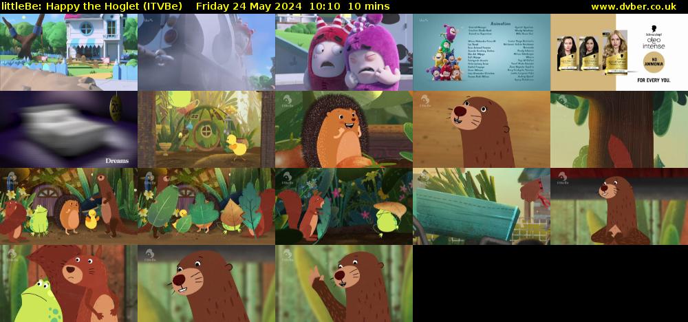 littleBe: Happy the Hoglet (ITVBe) Friday 24 May 2024 10:10 - 10:20