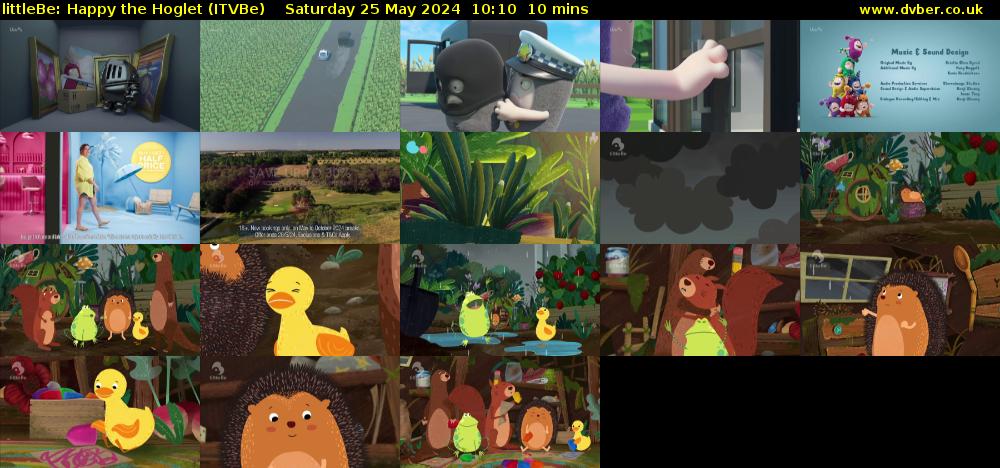 littleBe: Happy the Hoglet (ITVBe) Saturday 25 May 2024 10:10 - 10:20
