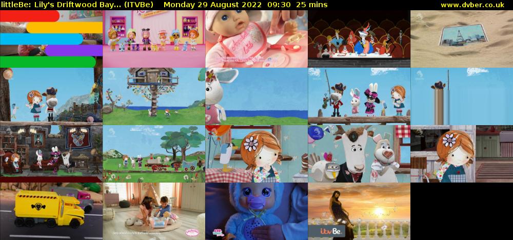 littleBe: Lily's Driftwood Bay... (ITVBe) Monday 29 August 2022 09:30 - 09:55