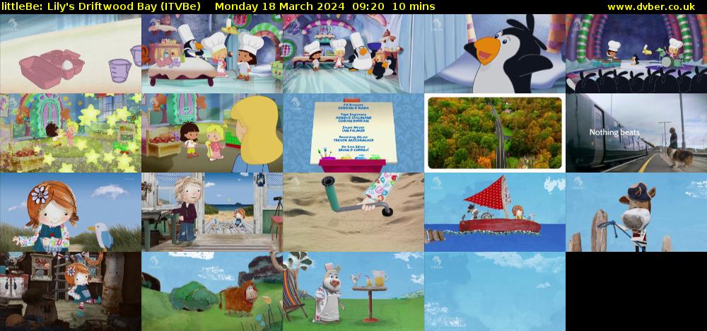 littleBe: Lily's Driftwood Bay (ITVBe) Monday 18 March 2024 09:20 - 09:30